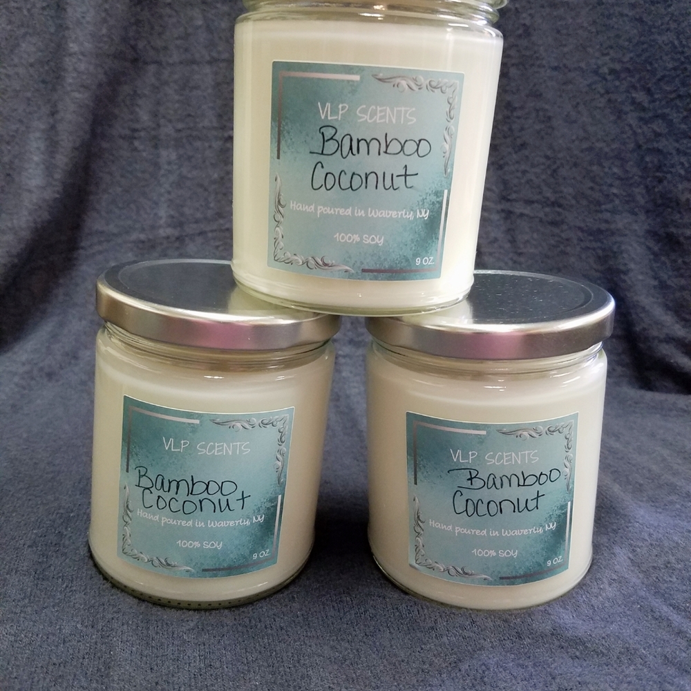 🌈 BAMBOO COCONUT SOY CANDLE